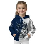 Dallas Cowboys Hoodie Customized Jesus Tear Blue Best Selling
