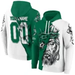 Dallas Stars Hoodie Customized Jesus Tear Green Best Selling