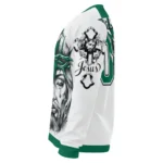 Dallas Stars Sweater Customized Jesus Tear Green White Best Selling