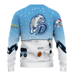 Drake Bulldogs Sweater Custom Winter Football Snoopy Blue White Best Selling