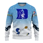 Duke Blue Devils Sweater Personalized Winter Football Snoopy Blue White Best Selling