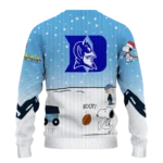 Duke Blue Devils Sweater Personalized Winter Football Snoopy Blue White Best Selling