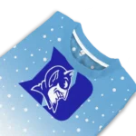 Duke Blue Devils Sweater Personalized Winter Football Snoopy Blue White Best Selling