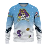 East Carolina Pirates Sweater Customized Winter Football Snoopy Blue White Best Selling