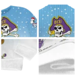 East Carolina Pirates Sweater Customized Winter Football Snoopy Blue White Best Selling