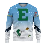 Eastern Michigan Eagles Sweater Customized Winter Football Snoopy Blue White Best Selling