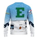 Eastern Michigan Eagles Sweater Customized Winter Football Snoopy Blue White Best Selling