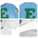 Eastern Michigan Eagles Sweater Customized Winter Football Snoopy Blue White Best Selling