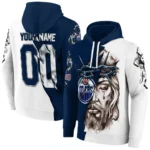 Edmonton Oilers Hoodie Custom Jesus Tear Blue Best Selling