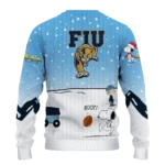 Fiu Panthers Sweater Personalized Winter Football Snoopy Blue White Best Selling