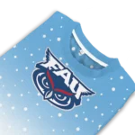Florida Atlantic Owls Sweater Customized Winter Football Snoopy Blue White Best Selling