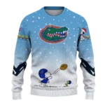 Florida Gators Sweater Custom Winter Football Snoopy Blue White Best Selling