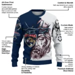 Florida Panthers Sweater Customized Jesus Tear Red White Best Selling