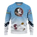 Florida State Seminoles Sweater Customized Winter Football Snoopy Blue White Best Selling