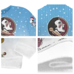 Florida State Seminoles Sweater Customized Winter Football Snoopy Blue White Best Selling