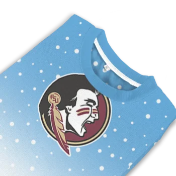 Florida State Seminoles Sweater Customized Winter Football Snoopy Blue White Top Rated