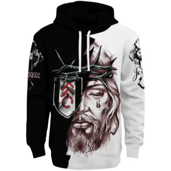 Fulham Hoodie Personalized Jesus Tear Black Best Selling