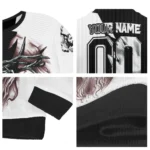 Fulham Sweater Personalized Jesus Tear Black White Best Selling
