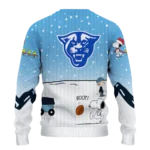 Georgia State Panthers Sweater Customized Winter Football Snoopy Blue White Best Selling