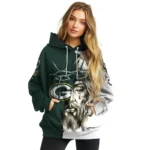 Green Bay Packers Hoodie Customized Jesus Tear Green Best Selling