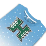 Hawaii Rainbow Warriors Sweater Custom Winter Football Snoopy Blue White Best Selling