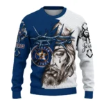 Houston Astros Sweater Personalized Jesus Tear Blue White Best Selling