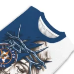 Houston Astros Sweater Personalized Jesus Tear Blue White Best Selling