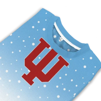 Indiana Hoosiers Sweater Personalized Winter Football Snoopy Blue White Top Rated