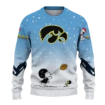 Iowa Hawkeyes Sweater Customized Winter Football Snoopy Blue White Best Selling