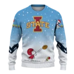 Iowa State Cyclones Sweater Custom Winter Football Snoopy Blue White Best Selling