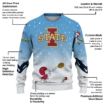 Iowa State Cyclones Sweater Custom Winter Football Snoopy Blue White Best Selling