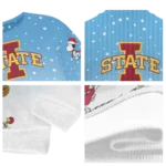 Iowa State Cyclones Sweater Custom Winter Football Snoopy Blue White Best Selling