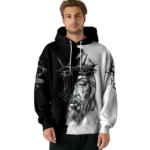 Juventus Hoodie Custom Jesus Tear Black Best Selling