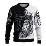 Juventus Sweater Custom Jesus Tear Black White Best Selling