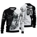 Juventus Sweater Custom Jesus Tear Black White Best Selling