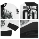 Juventus Sweater Custom Jesus Tear Black White Best Selling