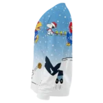 Kansas Jayhawks Sweater Personalized Winter Football Snoopy Blue White Best Selling