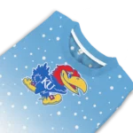 Kansas Jayhawks Sweater Personalized Winter Football Snoopy Blue White Best Selling