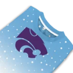 Kansas State Wildcats Sweater Customized Winter Football Snoopy Blue White Best Selling
