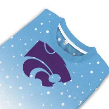 Kansas State Wildcats Sweater Customized Winter Football Snoopy Blue White Top Rated