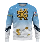 Kennesaw State Owls Sweater Customized Winter Football Snoopy Blue White Best Selling