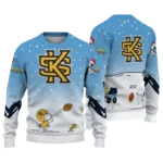Kennesaw State Owls Sweater Customized Winter Football Snoopy Blue White Best Selling