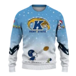 Kent State Golden Flashes Sweater Custom Winter Football Snoopy Blue White Best Selling