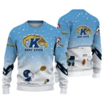Kent State Golden Flashes Sweater Custom Winter Football Snoopy Blue White Best Selling