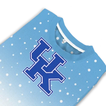 Kentucky Wildcats Sweater Custom Winter Football Snoopy Blue White Top Rated