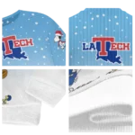La Tech Sweater Personalized Winter Football Snoopy Blue White Best Selling