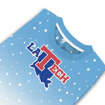 La Tech Sweater Personalized Winter Football Snoopy Blue White Top Rated