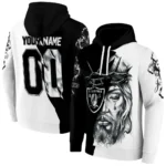 Las Vegas Raiders Hoodie Custom Jesus Tear Black Best Selling