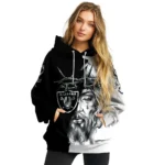 Las Vegas Raiders Hoodie Custom Jesus Tear Black Best Selling