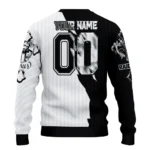 Las Vegas Raiders Sweater Custom Jesus Tear Black White Best Selling